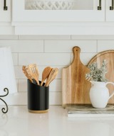 Ceramic Utensil Holder For Kitchen Countertop