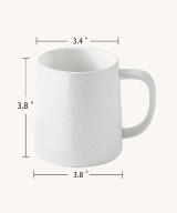 Coffee Mugs, Beige Ceramic Mug, Coffee Cups