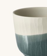 Unique Ceramic Gray Handmade Plant Pot