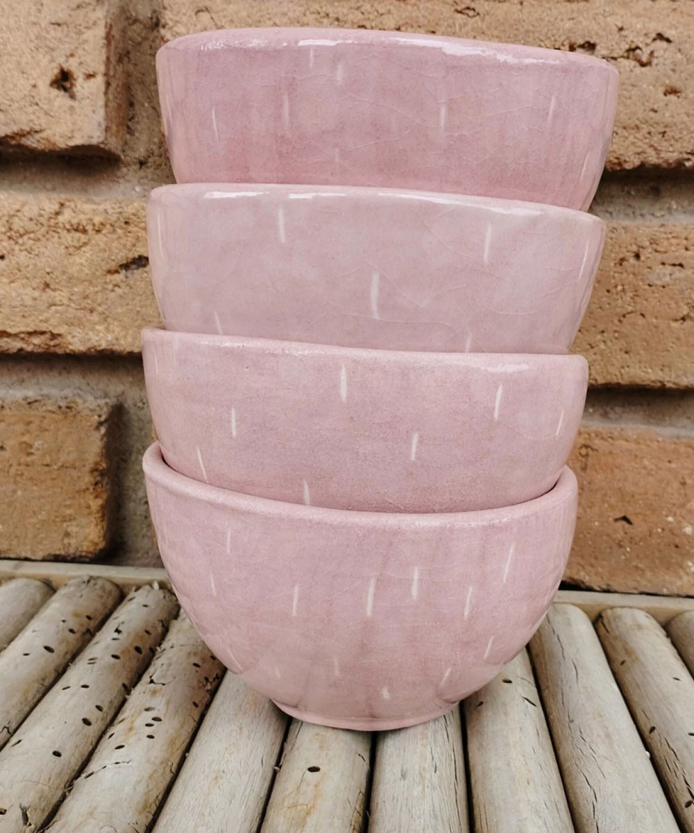 Bodhi House Reactive Ceramic Dining Bowl Set