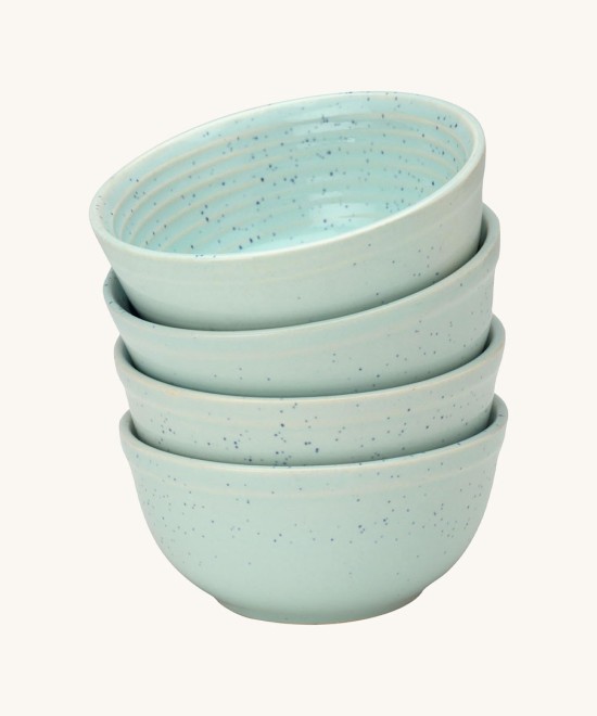 Bodhi House Reactive Ceramic Dining Bowl Set