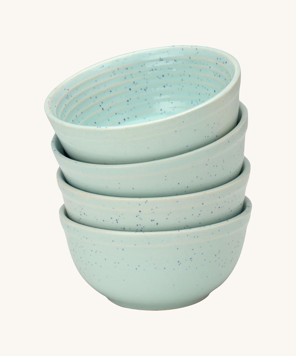 Bodhi House Reactive Ceramic Dining Bowl Set