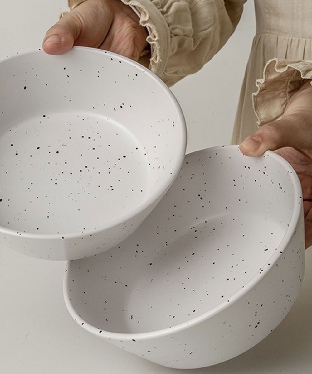 Bodhi House Reactive Ceramic Dining Bowl Set