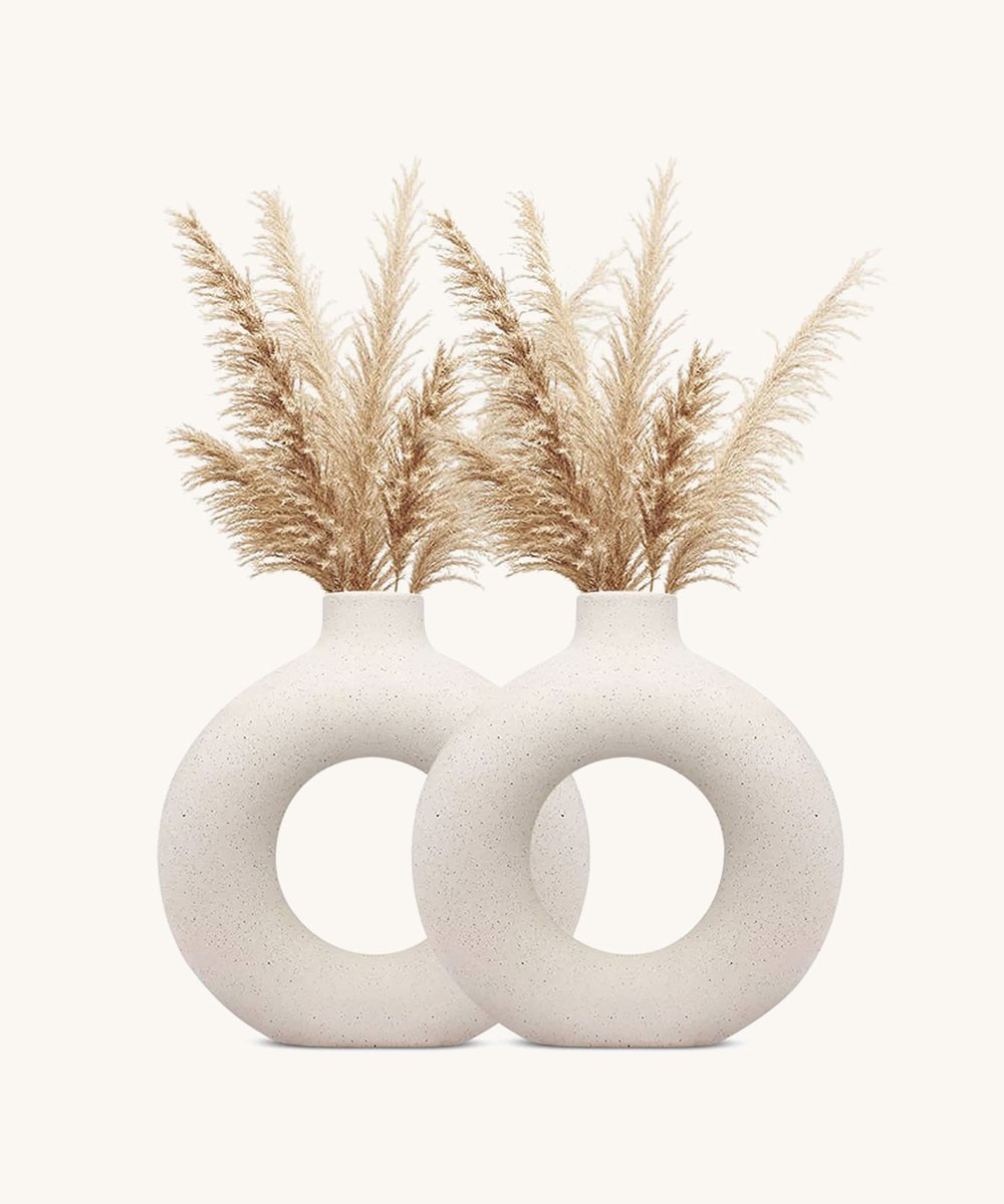 Indulge Homes White Donut Shaped Decor