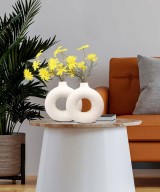 Indulge Homes White Donut Shaped Decor