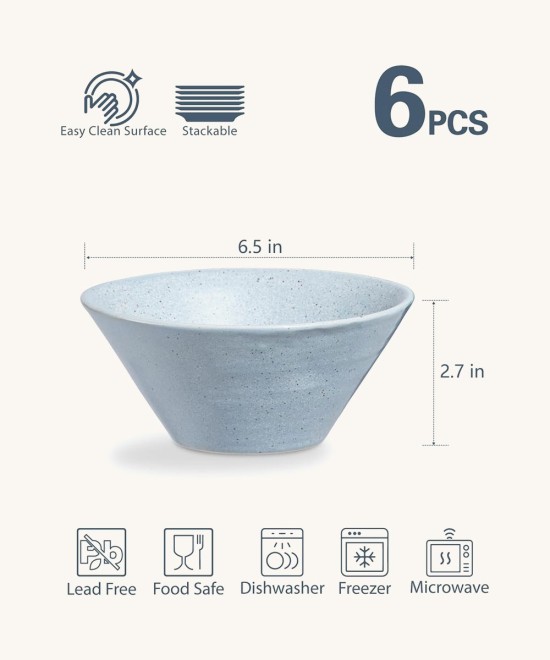 Microwave/Dishwasher/Oven Safe Ceramic Bowls
