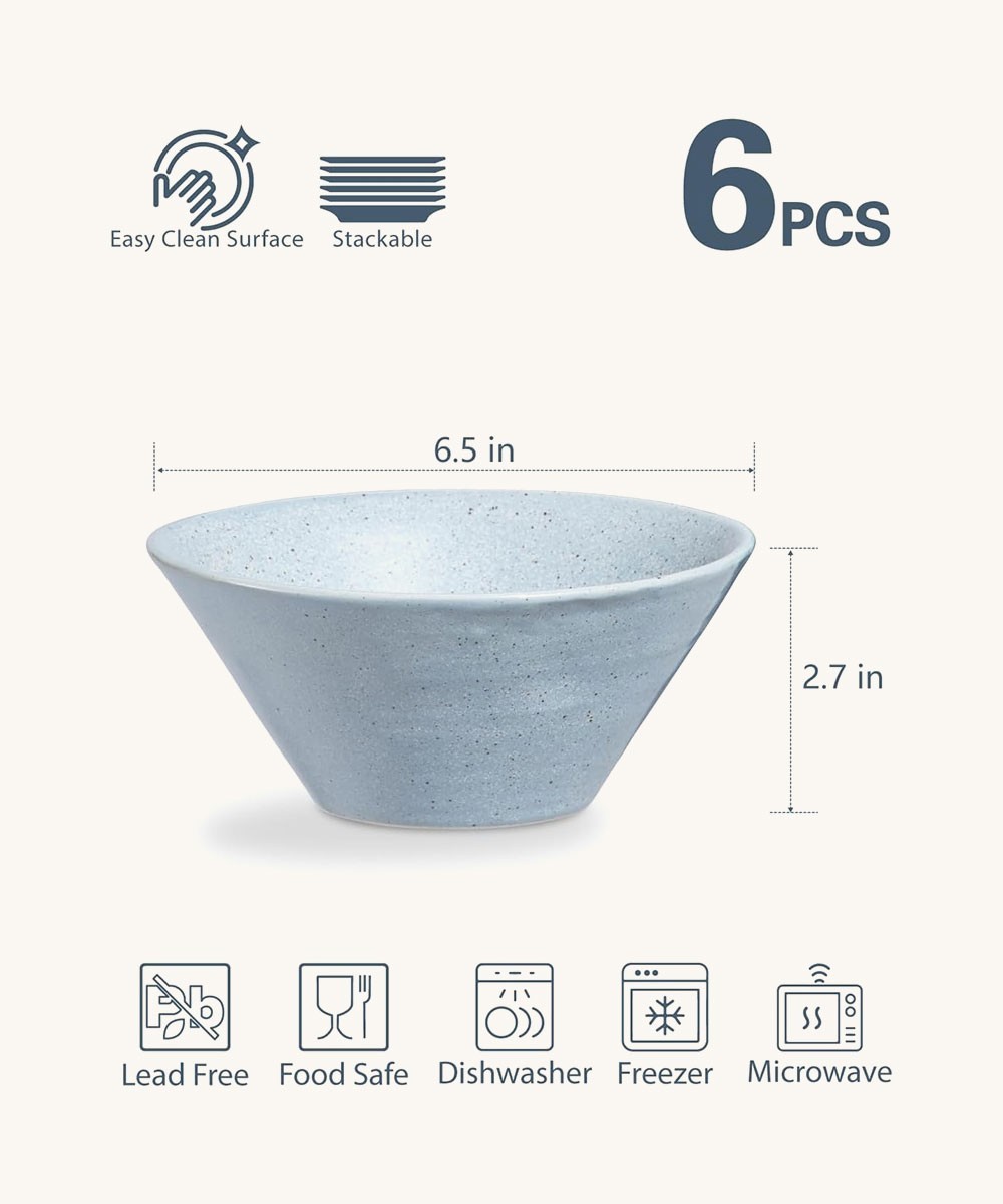 Microwave/Dishwasher/Oven Safe Ceramic Bowls