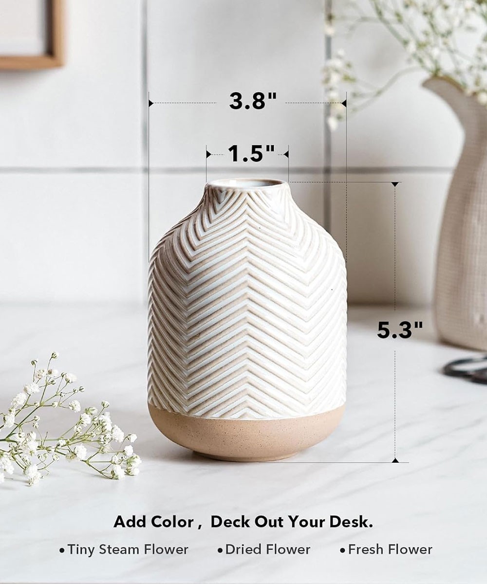 White / Vases / Ceramic For Home Decore