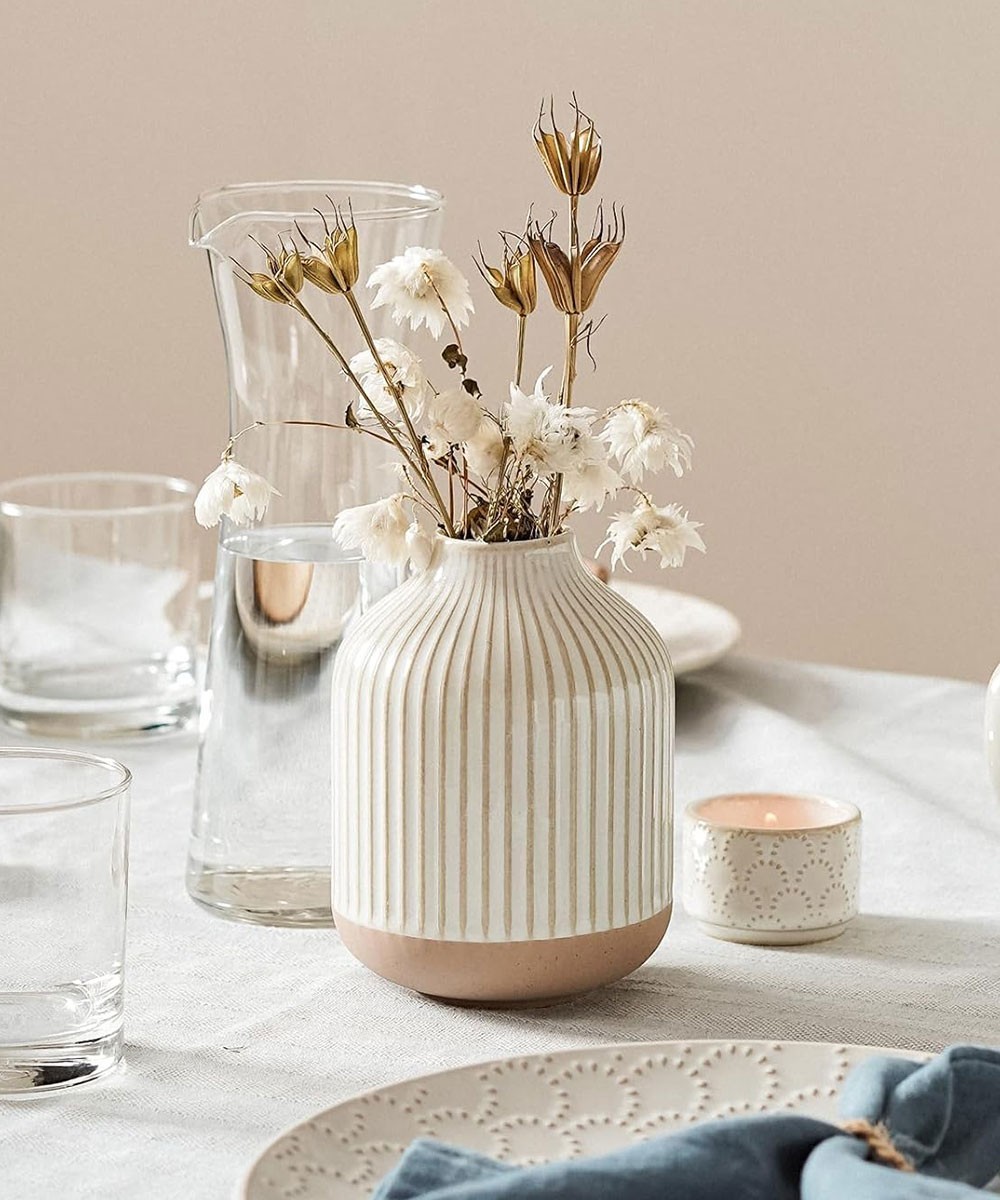 White / Vases / Ceramic For Home Decore