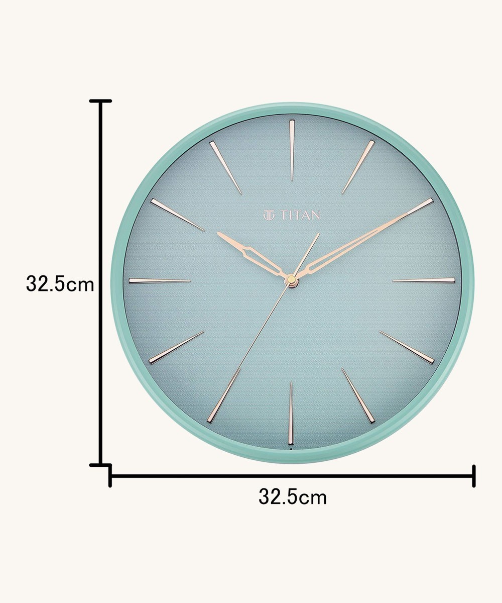 Contemporary Peacock Green Wall Clock