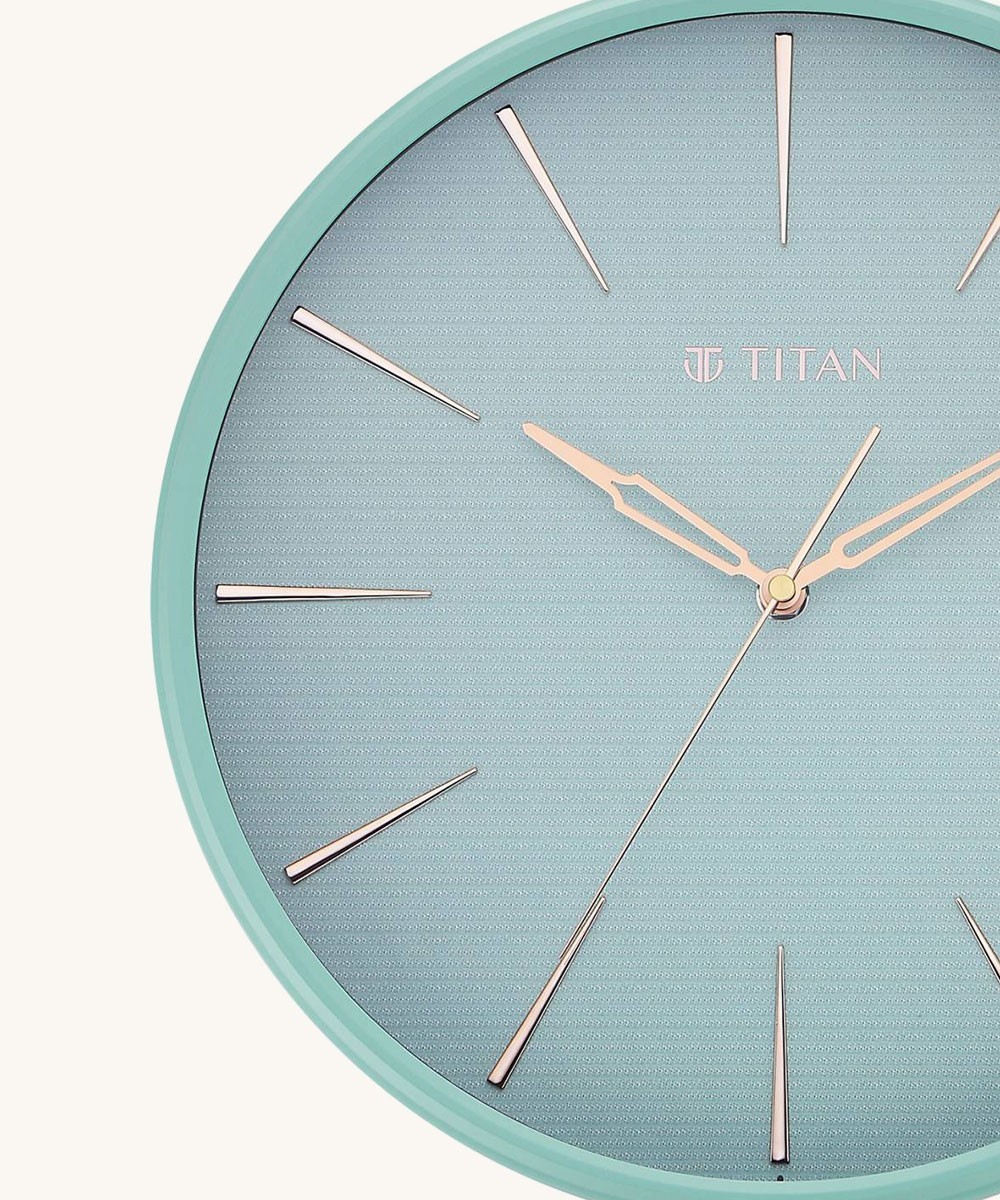 Contemporary Peacock Green Wall Clock