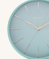 Contemporary Peacock Green Wall Clock