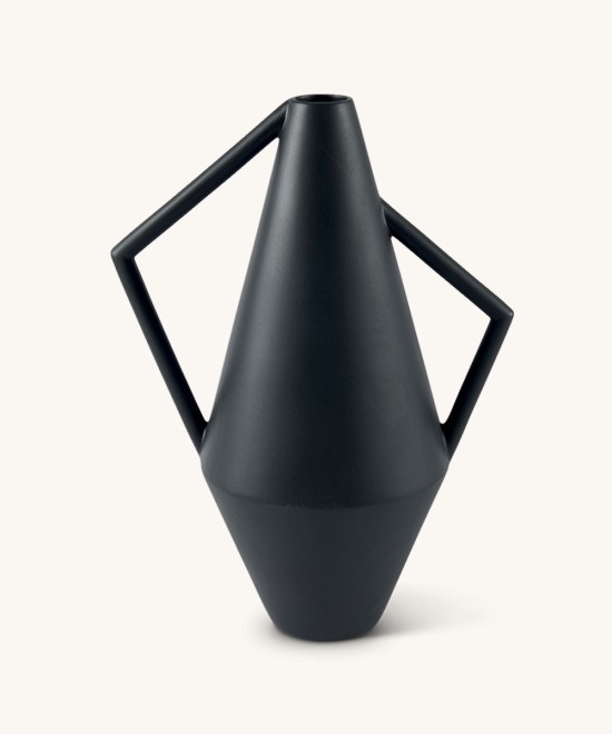 New Vibrant Black Atipico Ceramic Kora Vase
