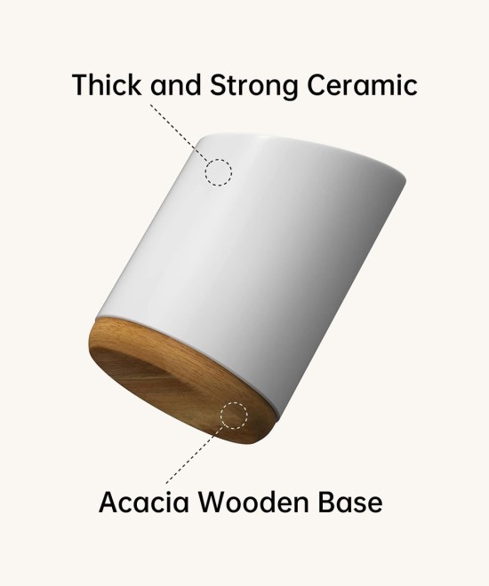 Ceramic Utensil Holder For Kitchen Countertop